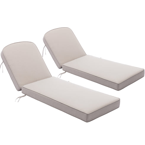 Ranu Extra Thick Outdoor Cushion Set – Beige Patio Chair Cushions | Outdoor Seat & Back Cushions | Weather-Resistant Outdoor Cushions | Kinwell Furniture
